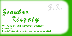 zsombor kiszely business card